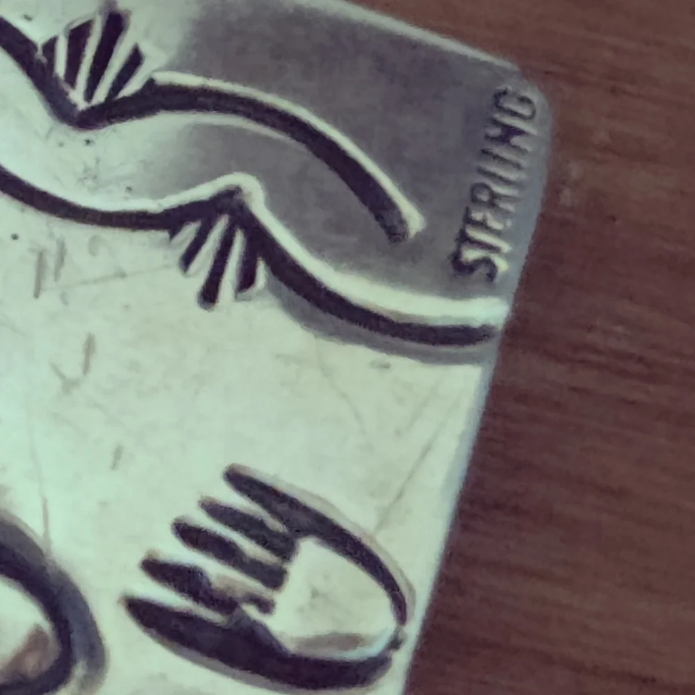 Sterling Native American Money clip